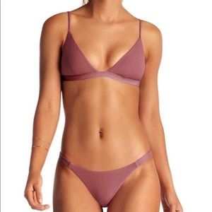 Vitamin A swim set S rose rib